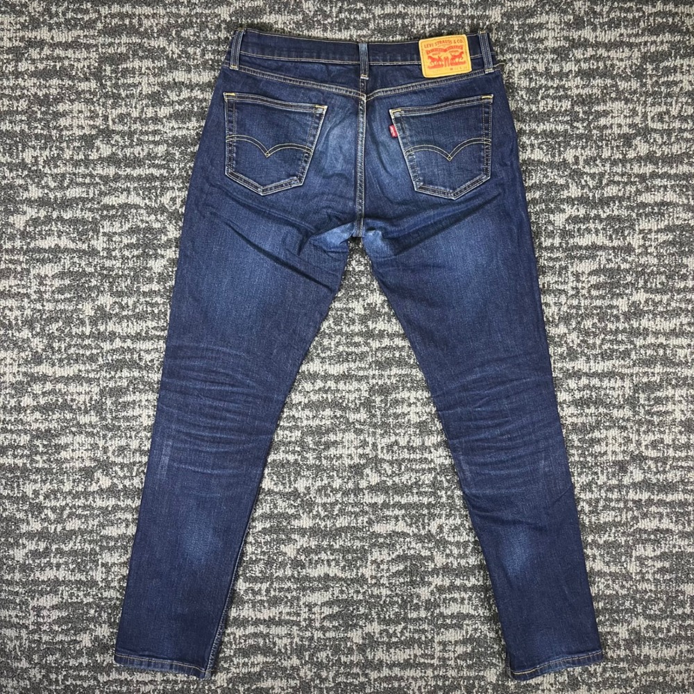 Levi's 511 Slim Fit Jeans Mens 34x34 Dark Wash Indigo Denim WaterLess 04511-1042 - Picture 2 of 12